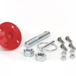 Daystar Hood Pin Kit Red Single Includes Polyurethane Isolator Pin Spring Clip KU71104RE