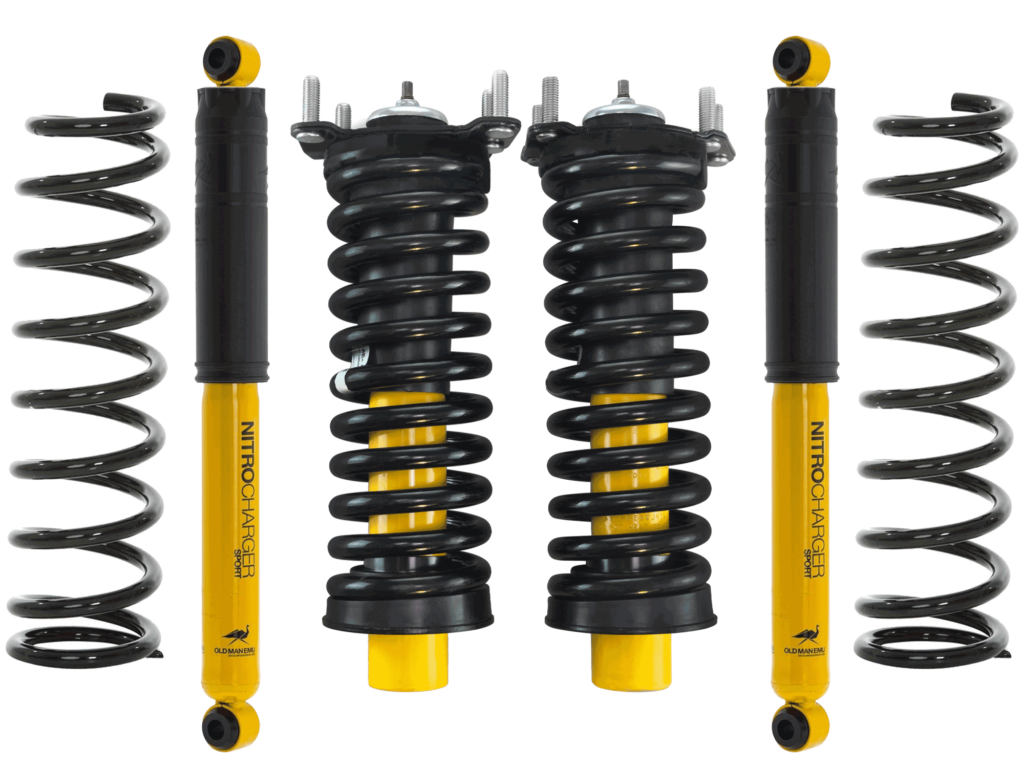 Arb Ome Front Lift Assembled Coilovers And Rear Shocks And Coils For Jeep Liberty