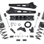 ZONE 6.5" Radius Arm Lift Kit with 4.5" Rear Coils and ZONE Nitro Shocks for 2019-2022 Ram 2500 Diesel 6-bolt case