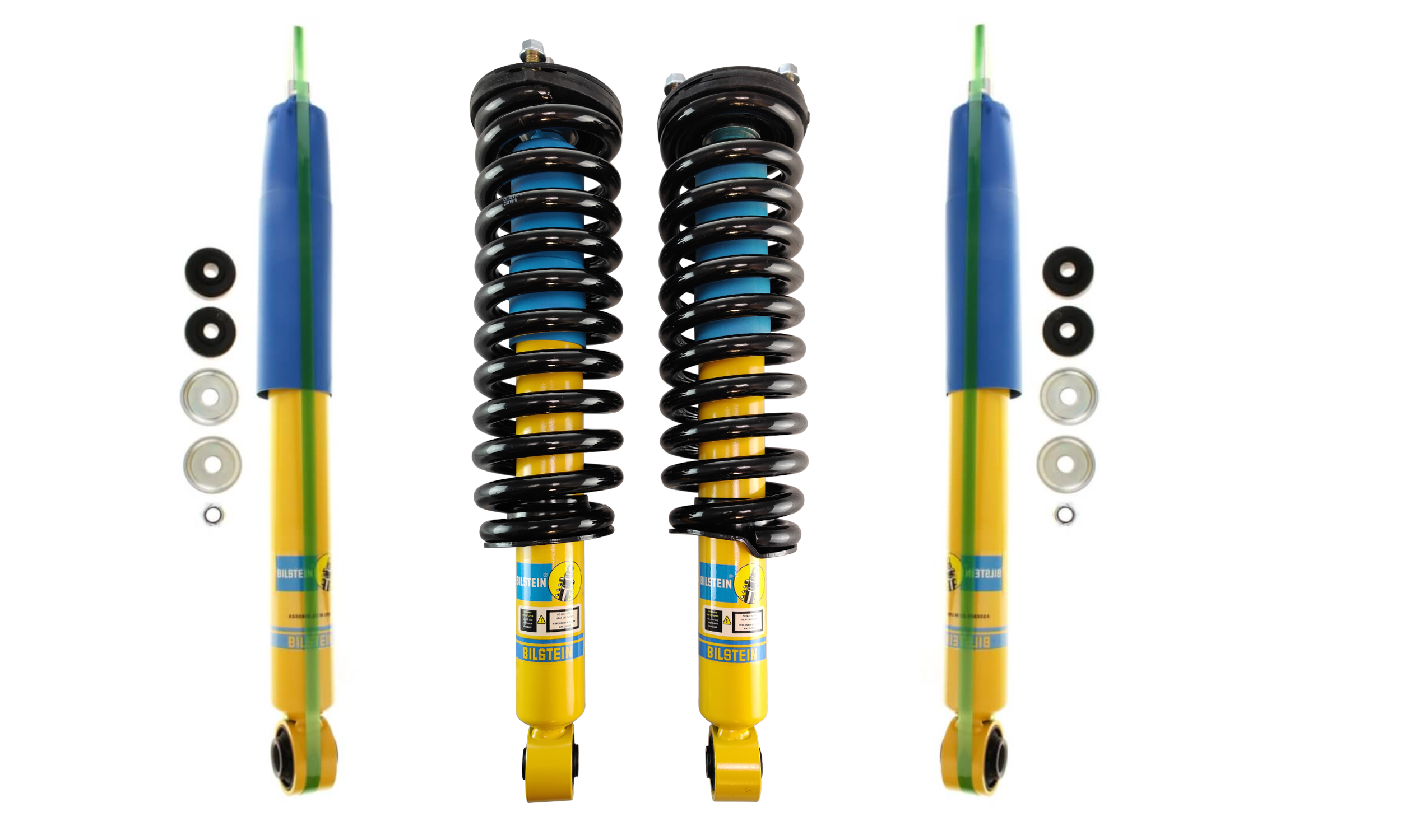 Bilstein 4600 Front Assembled Coilovers With Oe Replacement Springs And Rear Shocks For 2003