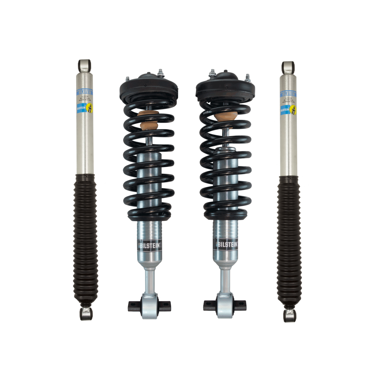 Bilstein 6112 0-2.5" Front Assembled Coilovers And 0-1" Rear Lift ...