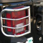 Steelcraft Black Wrangler Taillight Guards 07-18 Jeep Wrangler (Wrap-Around) - 32200 