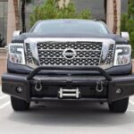 Steelcraft HD Bull Nose Front Bumper Semi-gloss Black 16-21 Nissan Titan XD - 55-14080 