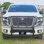 Steelcraft HD Grille Guard Semi-gloss Black for 2017-2023 Nissan Titan PRO-4X - 50-4140C 