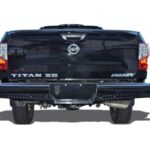 Steelcraft HD Replacement Rear Bumper Semi-gloss black for 2016-2023 Nissan Titan XD and 2017-2023 Nissan Titan - HD24080 