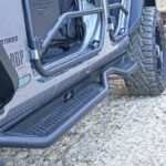 Steelcraft HD Textured Black Sidebar 18-23 Jeep Wrangler JL Unlimited 4-door - 80-22300T 