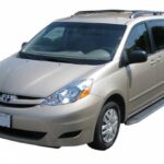 Steelcraft STX100 Running Boards Black With Stainless Steel Trim 05-10 Toyota Sienna - 134100 