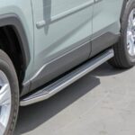 Steelcraft STX100 Running Boards Black/Stainless Steel Trim 19-22 Toyota Rav4 - 135190 