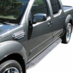 Steelcraft STX100 Running Boards Black/Stainless Trim 05-23 Nissan Frontier Crew Cab - 140950 