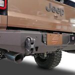 Steelcraft Textured Black Full Width Rear Bumper 20-23 Jeep Gladiator - 65-92540 