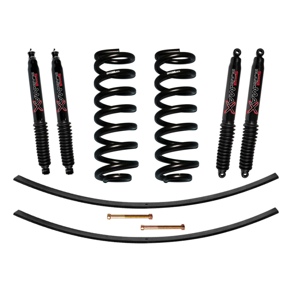 Skyjacker 1.5-2" Coils Lift Kit Black MAX Shocks for 1980-1996 Ford Bronco F-150 - 182K-B