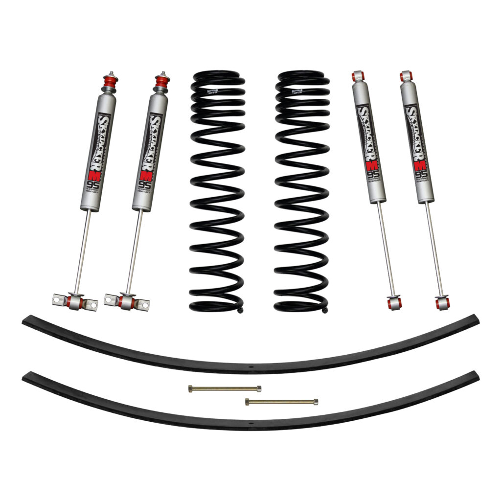 Skyjacker 3" Leaf Springs Lift Kit M95 Shocks for 86-92 Comanche MJ - JC305BPMLT