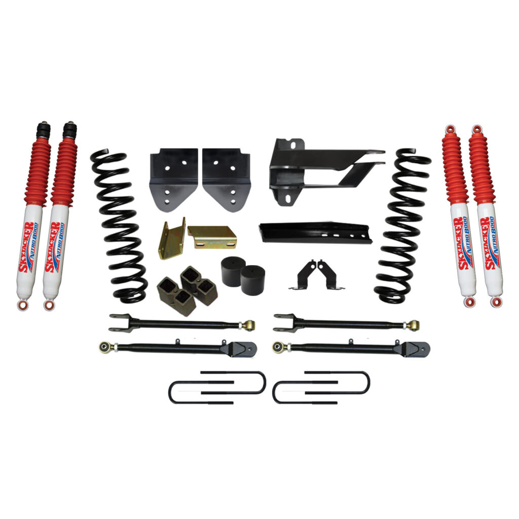 Skyjacker 4" Coil Springs Lift Kit Nitro Shocks for 17-19 Ford F-250 Super Duty - F174524K-N