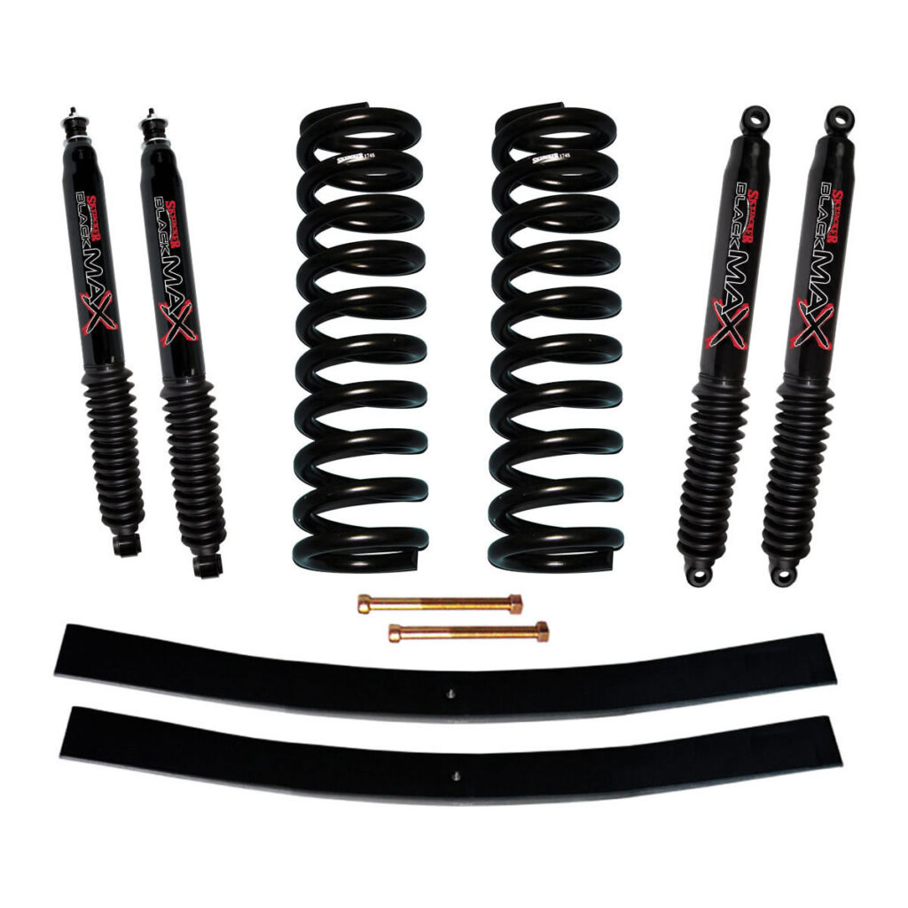 Skyjacker 4" Coil Springs and Add-A-Leafs Lift Kit for 78-79 Ford Bronco - 174BK-B