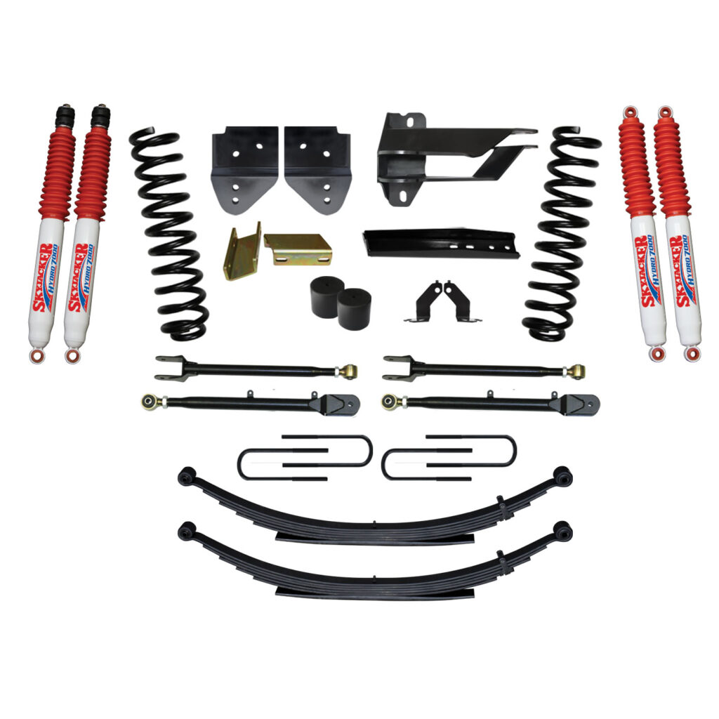 Skyjacker 4" Coil springs and leaf springs. Lift Kit for 17-19 Ford F-250/ F-350 Super Duty Gas - F174024KS-H