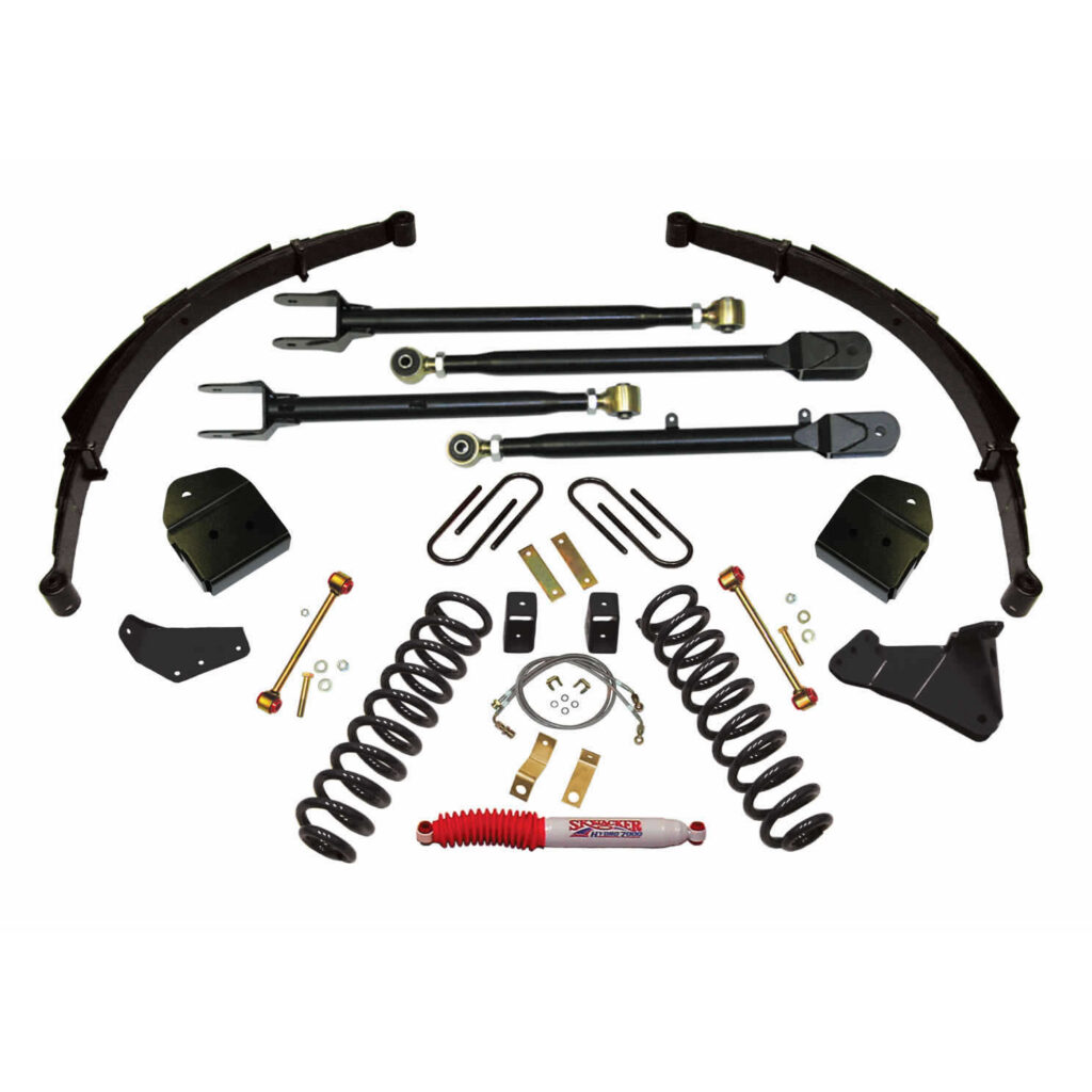 Skyjacker 4" Coils Lift Kit Black MAX Shocks for 08-10 Ford F-250 Super Duty - F84524KS