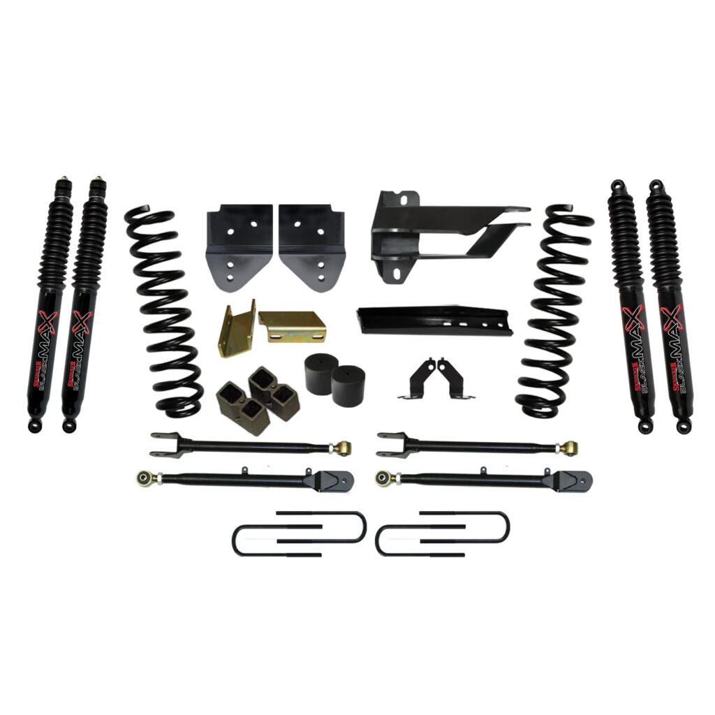 Skyjacker 4" Coils Lift Kit Black MAX Shocks for 17-19 Ford F-250 Super Duty - F174524K-B