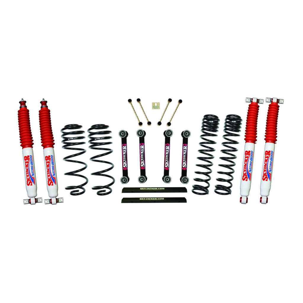 Skyjacker 4" Coils Lift Kit Nitro Shocks for 1997-2002 Jeep Wrangler TJ/LJ - TJ401BPNLT