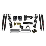 Skyjacker 4" Coils and Blocks Lift Kit Black MAX Shocks for 17-19 Ford F-350 Super Duty. - F17451K3-B