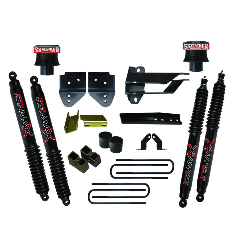 Skyjacker 4" Spacers Lift Kit Black MAX Shocks for 17-19 Ford F-350 Super Duty - F1740SPB3