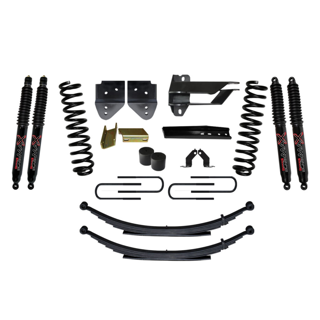 Skyjacker 4" Springs Lift Kit Black MAX Shocks for 17-19 Ford F-250/ F-350 Super Duty Gas - F17401KS-B