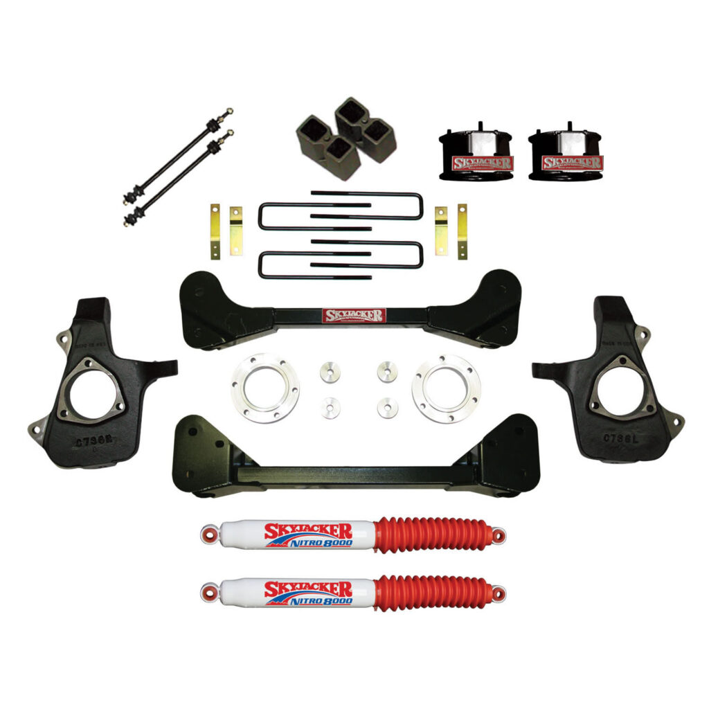 Skyjacker 4" Suspension. Lift Kit for 07-13 Silverado/Sierra 1500 and 07 GMC Sierra 1500 Classic - C7360PK-N