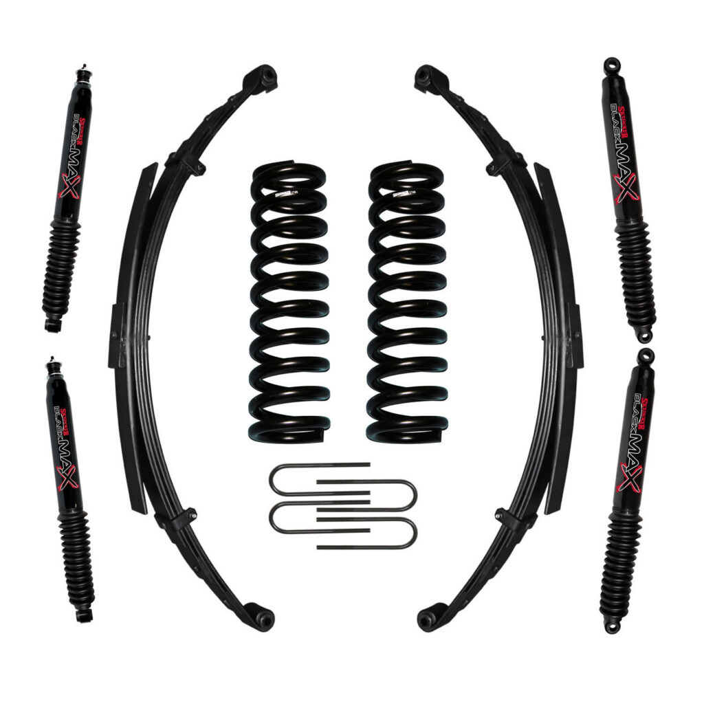 Skyjacker 5" Springs Lift Kit Black MAX Shocks for 75-77 Ford Bronco - 174EBKS-B