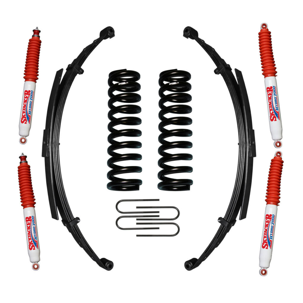 Skyjacker 5" Springs Lift Kit Hydro Shocks for 75-77 Bronco - 174EBKS-H