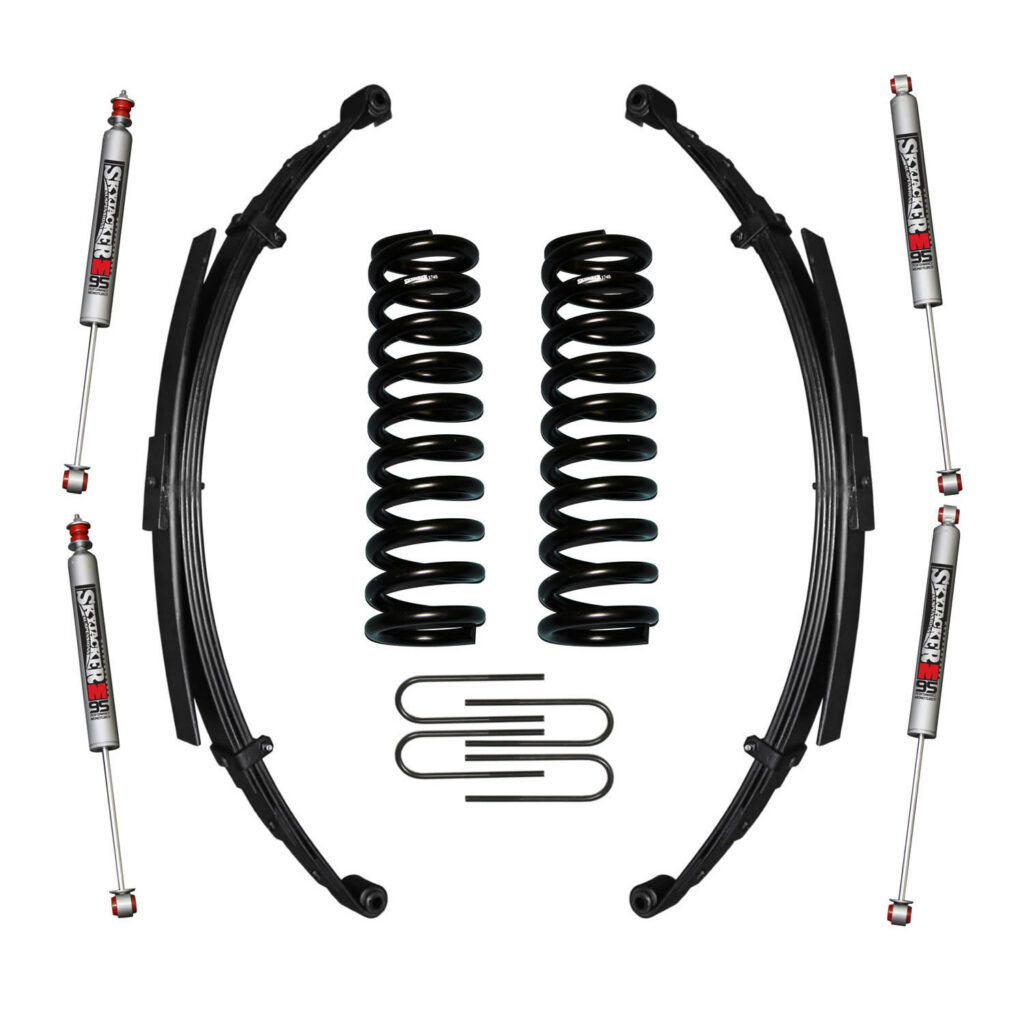 Skyjacker 5" Springs Lift Kit M95 Shocks for 75-77 Bronco - 174EBKS-M