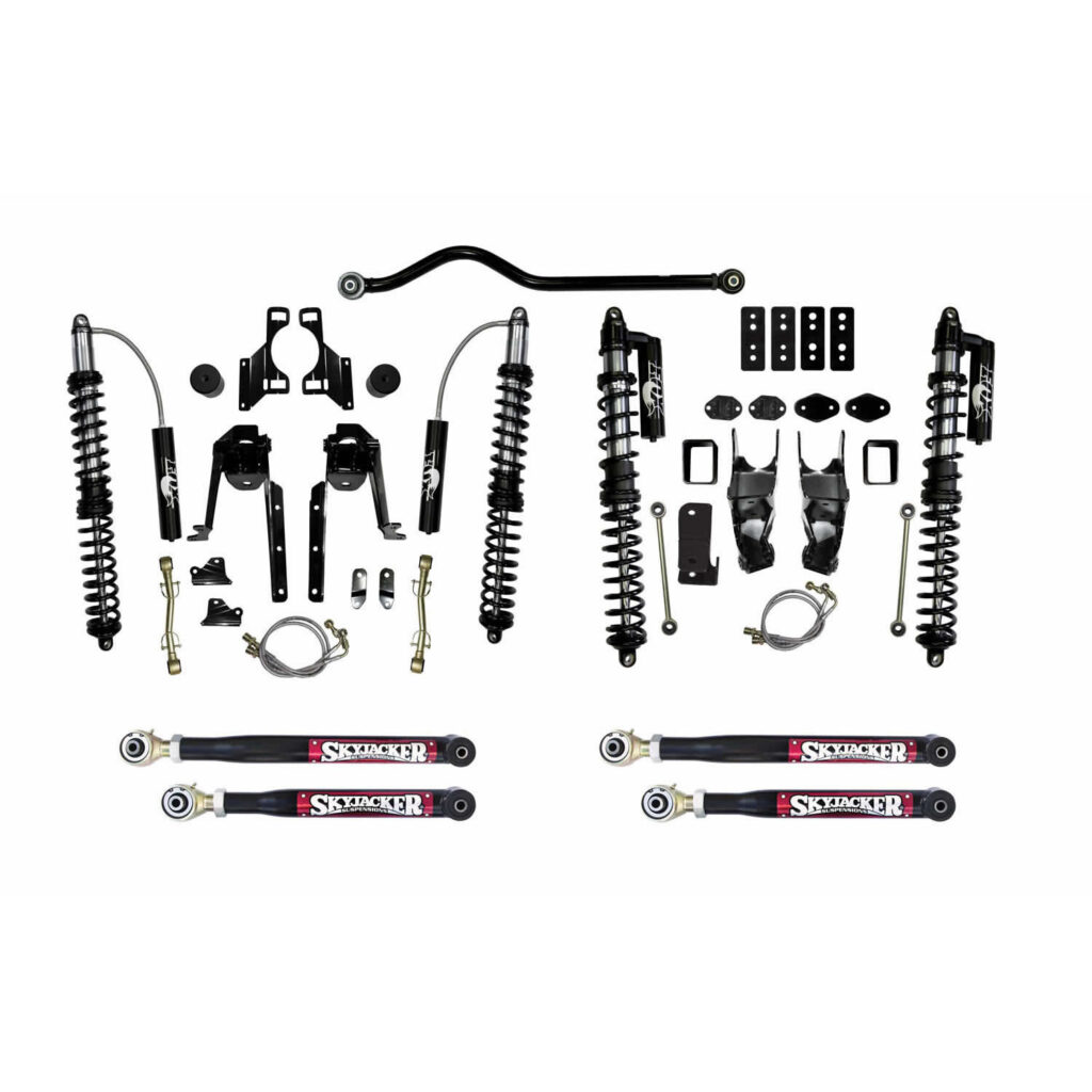 Skyjacker 6" Coil Over Kit Lift Kit Black MAX Shocks for Wrangler JK 2007-2018. - JK60SLSK-SX