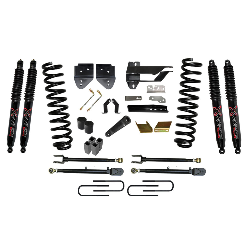 Skyjacker 6" Springs Lift Kit Black MAX Shocks for 17-19 Ford F-250 Super Duty - F176524K-B