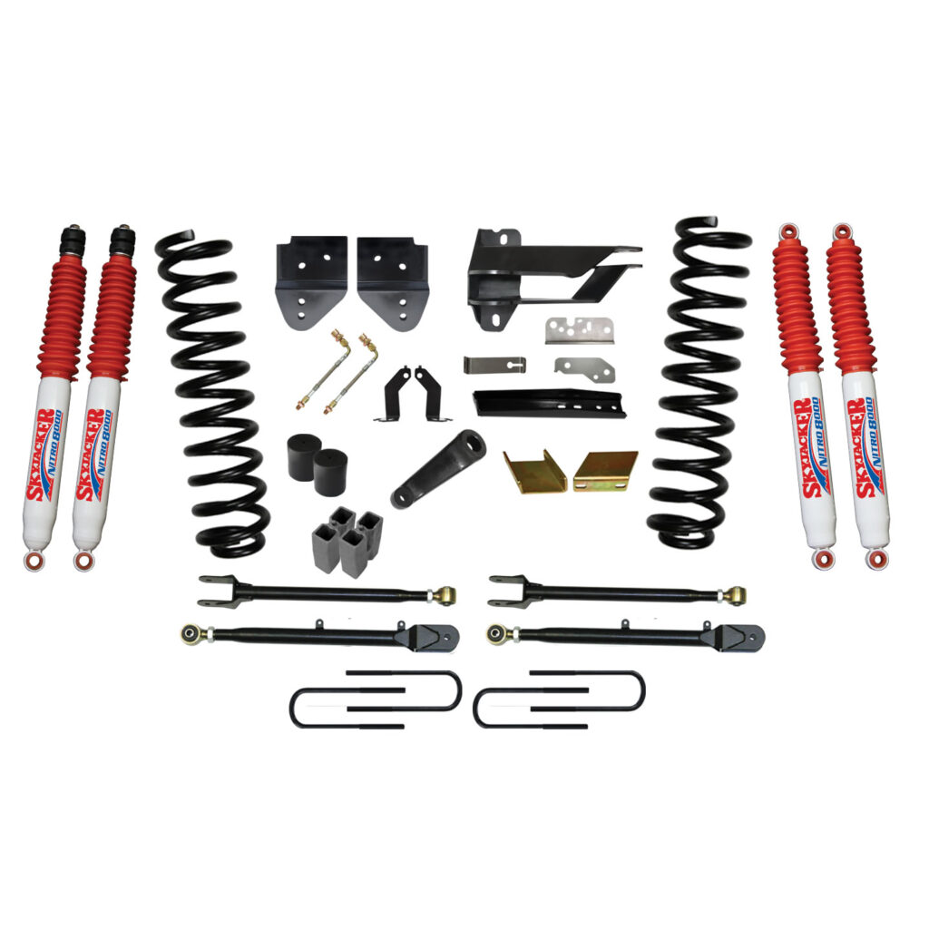 Skyjacker 6" Springs Lift Kit Nitro Shocks for 17-19 Ford F-350 Super Duty - F176024K3-N