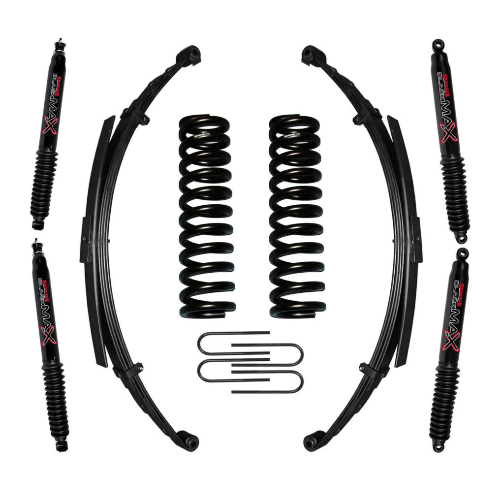 Skyjacker 6" Springs. Lift Kit Black MAX Shocks for 78-79 Bronco - 176BKS-B