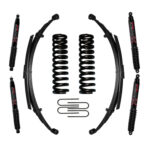 Skyjacker 7" Coil Spring and Leaf Spring Lift Kit Black MAX Shocks for 75-79 Bronco - 176EBKS-B