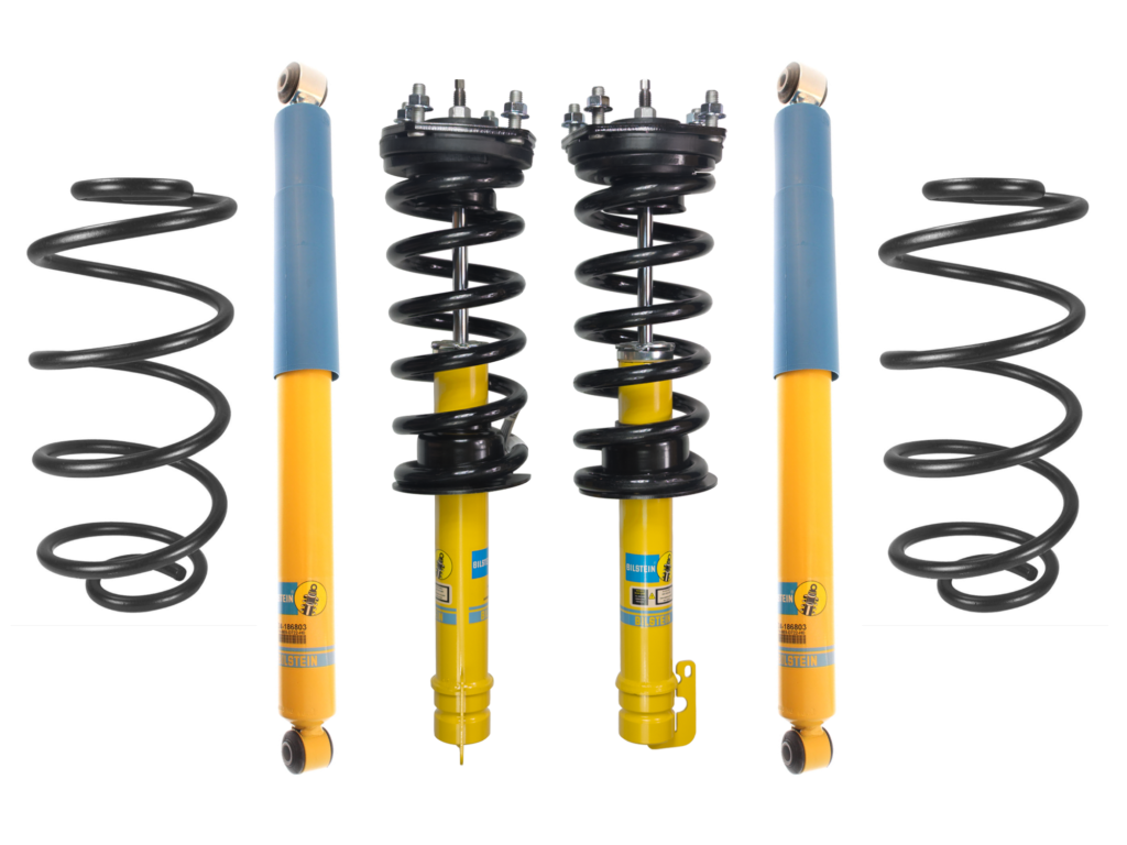 Bilstein 4600 Assembled Coilovers with OE Front-Rear Coils and Rear 4600 Shocks for 2005-2010 Jeep Grand Cherokee WK