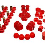 Energy Suspension Suspension Bushing Kit Red for 1993-2002 Saturn SC1 18.18101R