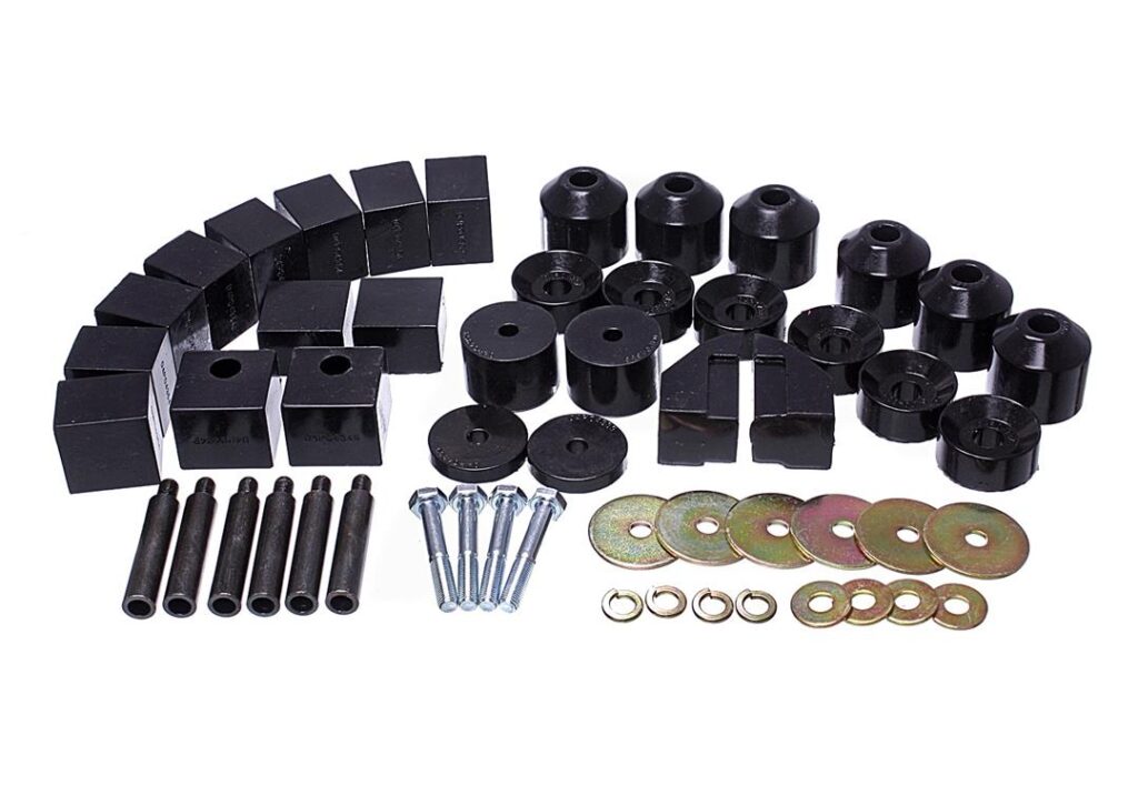 Energy Suspension Body Mount Bushings Black for 1986-1995 Suzuki Samurai 1.4102G