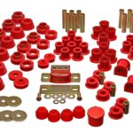 Energy Suspension Suspension Bushing Kit Red for 1987-1995 Jeep Wrangler YJ 2.18101R