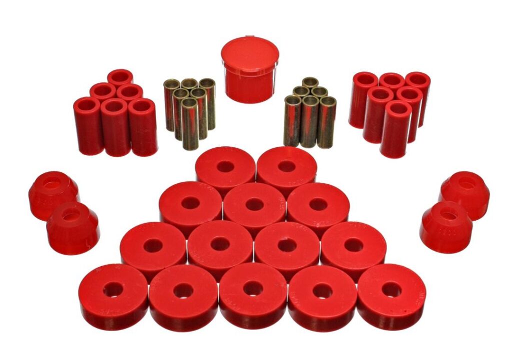 Energy Suspension Suspension Bushing Kit Red for 1959-1975 Jeep CJ6 2.18104R