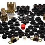 Energy Suspension Suspension Bushing Kit Black for 1997-2006 Jeep Wrangler TJ 2.18106G