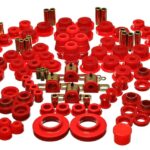 Energy Suspension Suspension Bushing Kit Red for 1997-2006 Jeep Wrangler TJ 2.18107R