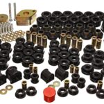 Energy Suspension Suspension Bushing Kit Black for 2007-2018 Jeep Wrangler JK 2.18108G