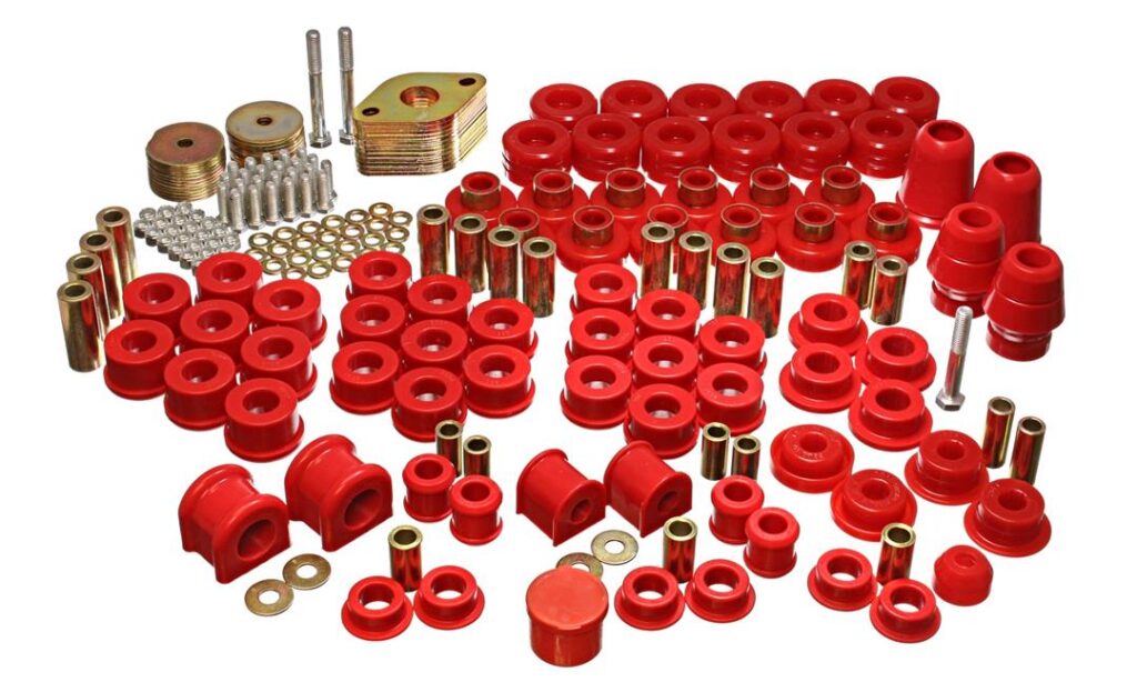 Energy Suspension Suspension Bushing Kit Red for 2007-2018 Jeep Wrangler JK 2.18108R