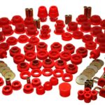 Energy Suspension Suspension Bushing Kit Red for 2007-2018 Jeep Wrangler JK 2.18109R