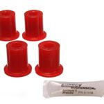 Energy Suspension Rear Leaf Spring Shackle Bushing Red for 1976-1986 Jeep CJ7 2.2106R