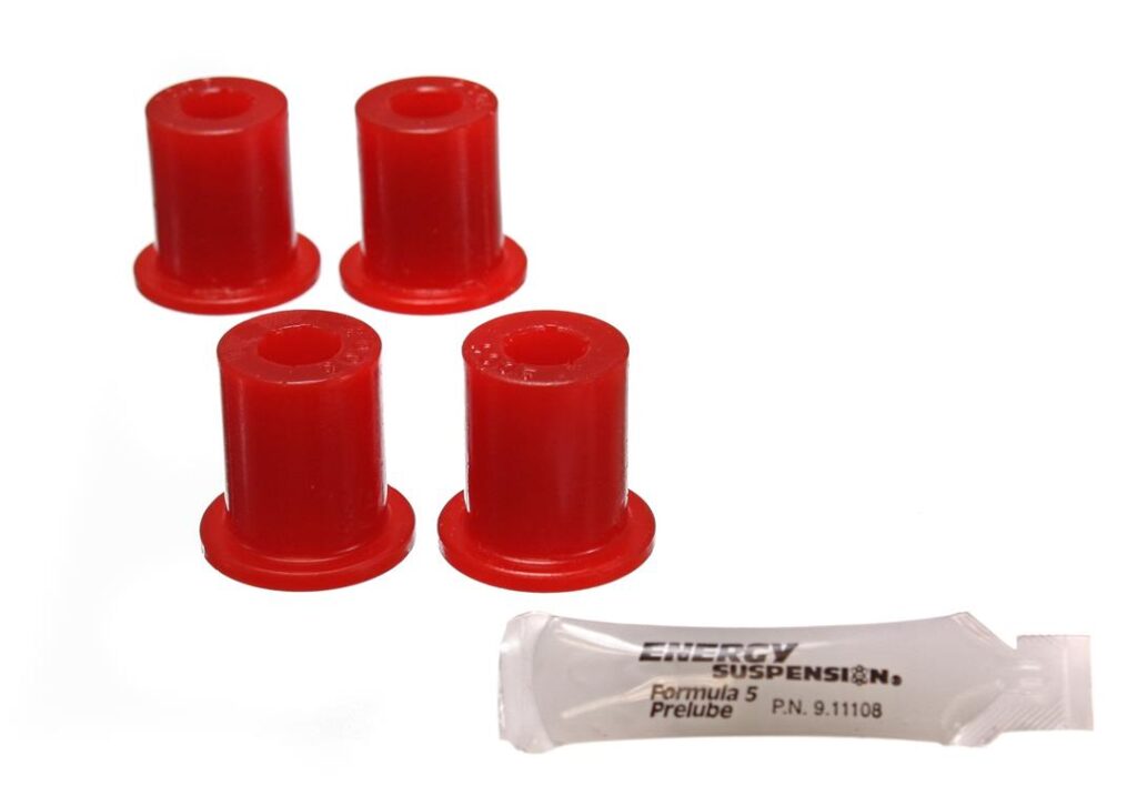 Energy Suspension Rear Leaf Spring Shackle Bushing Red for 1981-1985 Jeep Scrambler 2.2106R