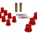 Energy Suspension Rear Leaf Spring Bushing Red for 1981-1985 Jeep Scrambler 2.2116R