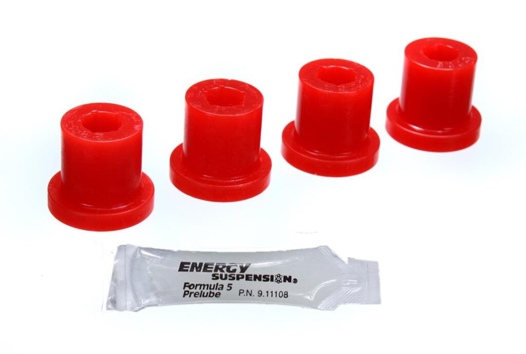 Energy Suspension Front Leaf Spring Shackle Bushing Red for 1976-1986 Jeep CJ7 2.2118R