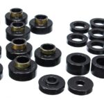 Energy Suspension Body Mount Bushings Black for 1980-1983 Jeep CJ5 2.4102G