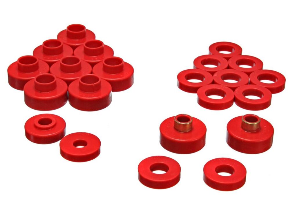 Energy Suspension Body Mount Bushings Red for 1976-1979 Jeep CJ7 2.4103R